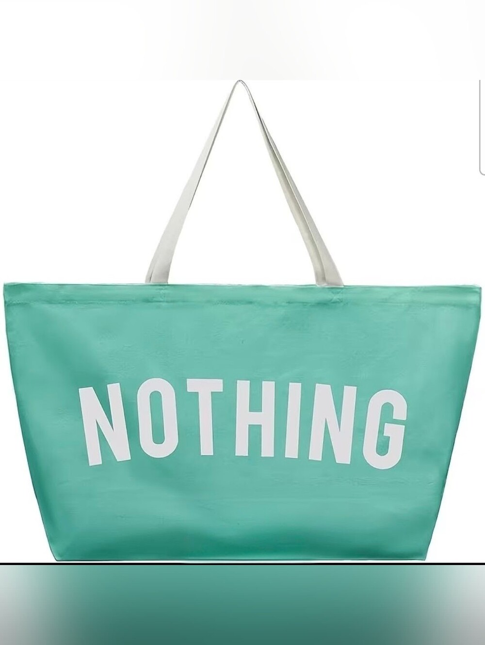 'NOTHING' Graphic Tote Bag - Picture 2 of 4